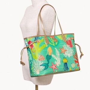 Spartina 449 Golden Mermaid Jetsetter Tote Purse